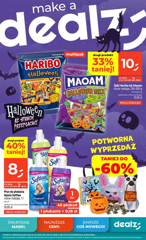 Dealz - gazetka promocyjna Make a Dealz! od czwartku 22.10 do środy 28.10