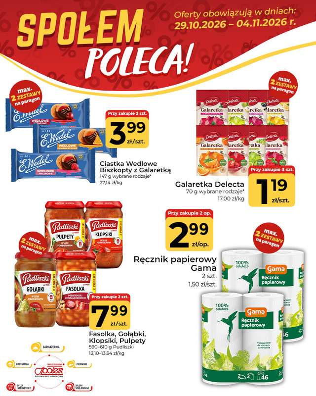 Społem Częstochowa - gazetka promocyjna Plakaty promocyjne od czwartku 29.10 do środy 04.11 - strona 3