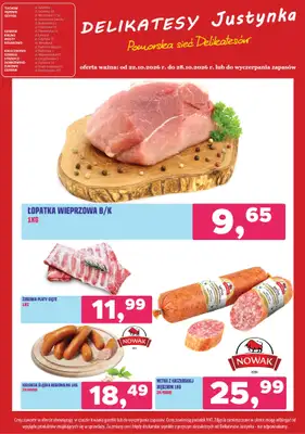 Delikatesy Justynka - gazetka promocyjna Gazetka od czwartku 22.10 do środy 28.10 - strona 4