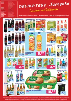 Delikatesy Justynka - gazetka promocyjna Gazetka od czwartku 22.10 do środy 28.10 - strona 6