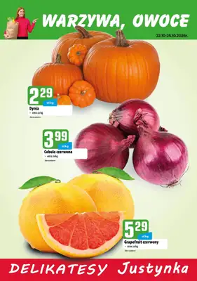 Delikatesy Justynka - gazetka promocyjna Plakaty promocyjne od czwartku 22.10 do niedzieli 25.10 - strona 2