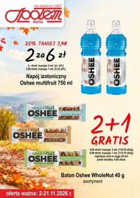 Społem - Blisko i Korzystnie - gazetka promocyjna Plakat promocyjny PSS Kalisz od poniedziałku 02.11 do soboty 21.11