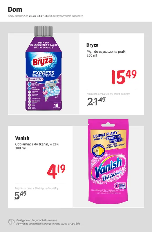 Rossmann - gazetka promocyjna Nowe MEGA promocje - od 22.10 od czwartku 22.10 do środy 04.11 - strona 12