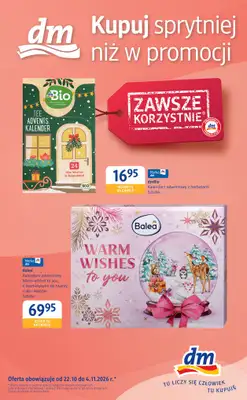 Drogerie DM - gazetka promocyjna Gazetka od czwartku 22.10 do środy 04.11
