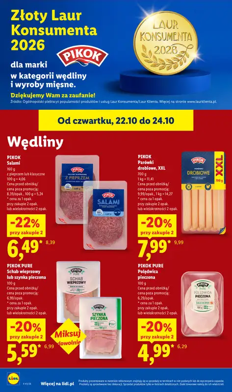 Lidl - gazetka promocyjna Oferta od czwartku od czwartku 22.10 do soboty 24.10 - strona 62