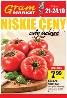 Gram Market - gazetka promocyjna Cały tydzień niskie ceny od czwartku 22.10 do środy 28.10