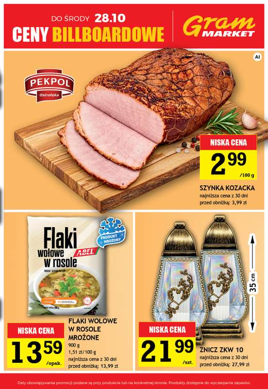 Gram Market - gazetka promocyjna Cały tydzień niskie ceny od czwartku 22.10 do środy 28.10 - strona 3