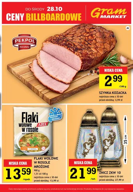 Gram Market - gazetka promocyjna Cały tydzień niskie ceny od czwartku 22.10 do środy 28.10 - strona 3