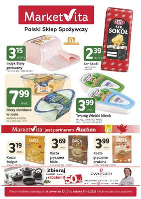 Marketvita - gazetka promocyjna Gazetka od czwartku 22.10 do soboty 31.10