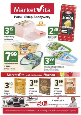 Marketvita - gazetka promocyjna Gazetka od czwartku 22.10 do soboty 31.10