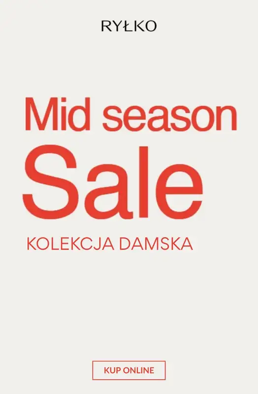 Ryłko - gazetka promocyjna MID SEASON SALE kolekcja damska od piątku 23.10 