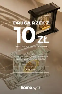 home&you - gazetka promocyjna Druga rzecz 10 zł od czwartku 22.10 do wtorku 27.10