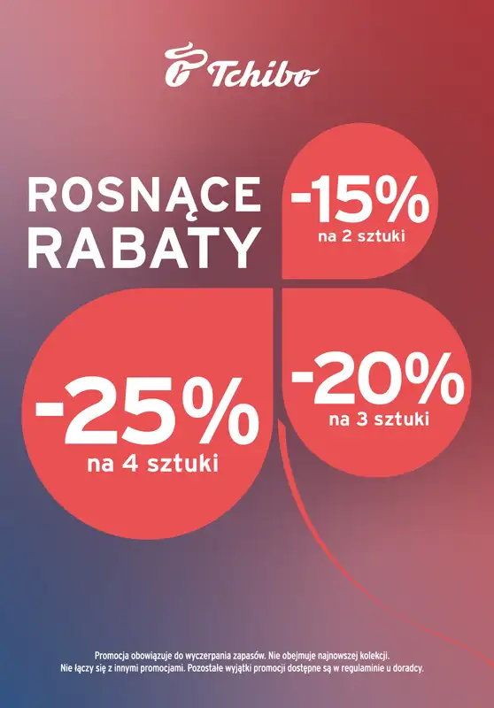 Tchibo - gazetka promocyjna Rosnące rabaty w Tchibo!  