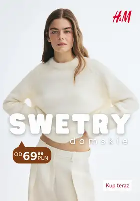 H&M - gazetka promocyjna Swetry damskie od 69,99 PLN od piątku 23.10 