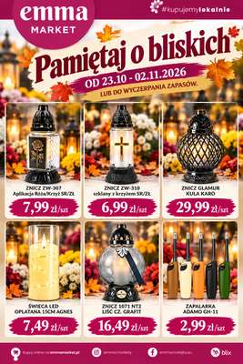 emma MARKET - gazetka promocyjna Pamiętaj o bliskich od piątku 23.10 do poniedziałku 02.11