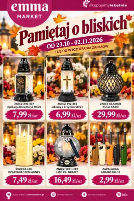 emma MARKET - gazetka promocyjna Pamiętaj o bliskich od piątku 23.10 do poniedziałku 02.11