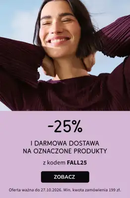 bonprix - gazetka promocyjna 25% rabatu + darmowa dostawa! od czwartku 22.10 do wtorku 27.10