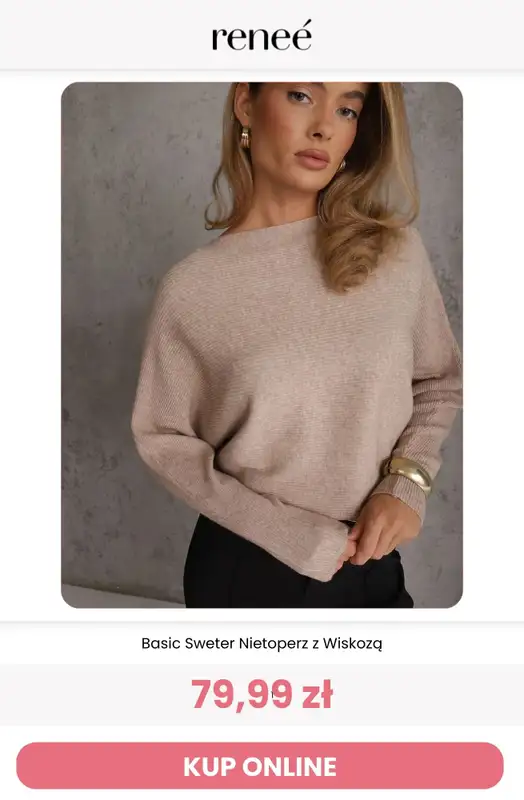 Renee - gazetka promocyjna Swetry damskie od czwartku 22.10 do środy 28.10 - strona 8