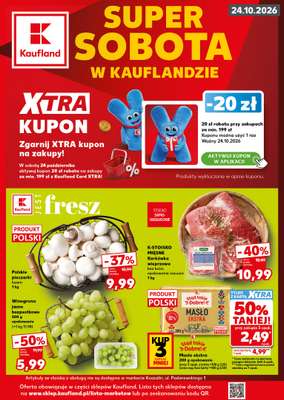 Kaufland - gazetka promocyjna Oferta Kaufland - SUPER SOBOTA od soboty 24.10 do soboty 24.10