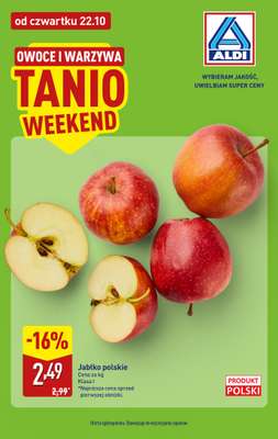 Aldi - gazetka promocyjna OWOCE I WARZYWA od czwartku 22.10 do soboty 24.10