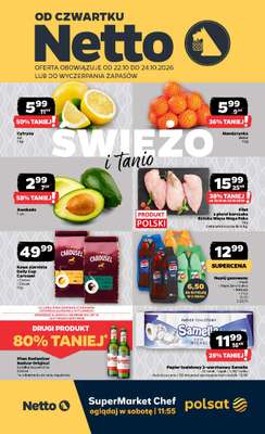 Netto - gazetka promocyjna Gazetka Spożywcza od czwartku 22.10 do soboty 24.10