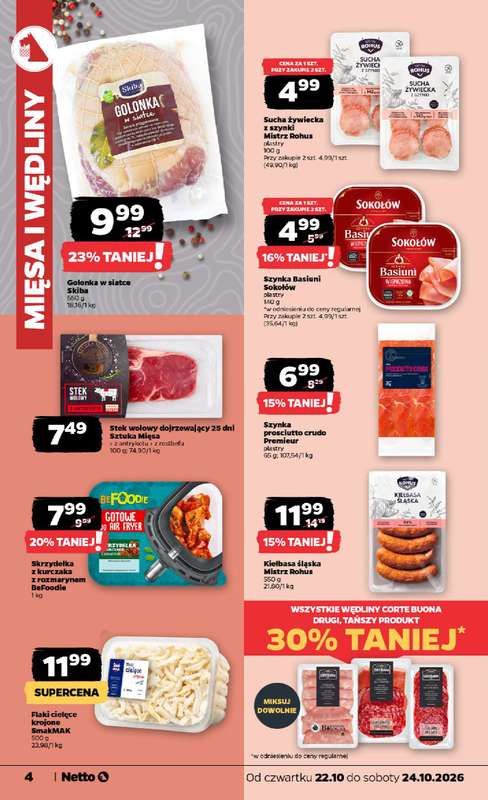 Netto - gazetka promocyjna Gazetka Spożywcza od czwartku 22.10 do soboty 24.10 - strona 4