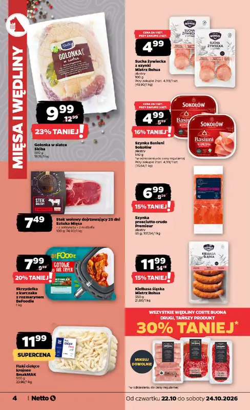 Netto - gazetka promocyjna Gazetka Spożywcza od czwartku 22.10 do soboty 24.10 - strona 4