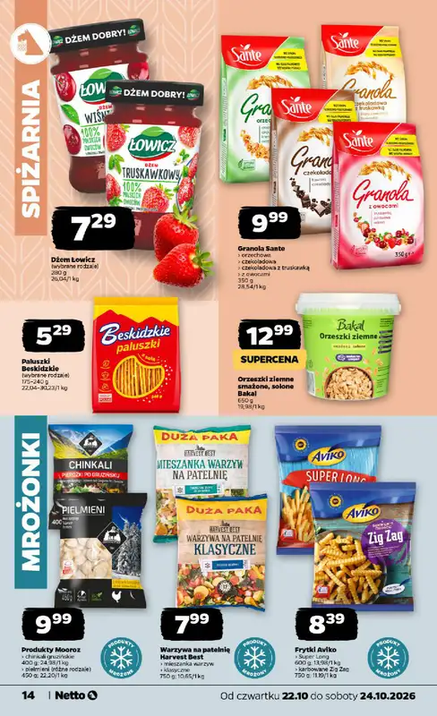 Netto - gazetka promocyjna Gazetka Spożywcza od czwartku 22.10 do soboty 24.10 - strona 14