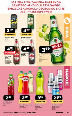 Netto - gazetka promocyjna Gazetka Spożywcza od czwartku 22.10 do soboty 24.10 - strona 21