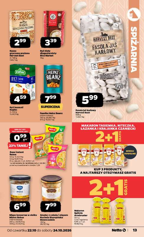 Netto - gazetka promocyjna Gazetka Spożywcza od czwartku 22.10 do soboty 24.10 - strona 13