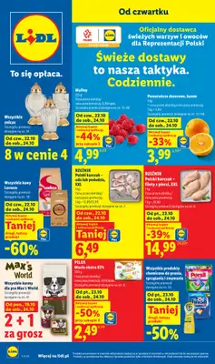 Lidl - gazetka promocyjna Oferta od czwartku od czwartku 22.10 do soboty 24.10