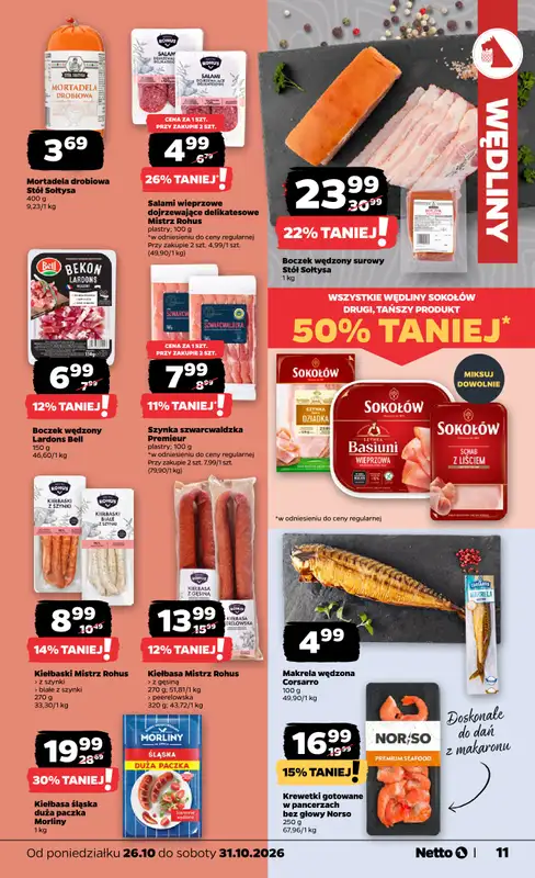 Netto - gazetka promocyjna Gazetka Spożywcza od poniedziałku 26.10 do soboty 31.10 - strona 11