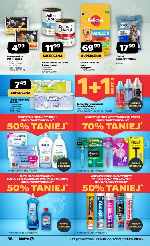 Netto - gazetka promocyjna Gazetka Spożywcza od poniedziałku 26.10 do soboty 31.10 - strona 38