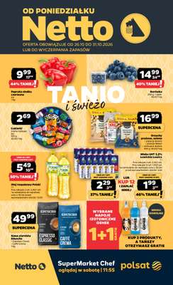Netto - gazetka promocyjna Gazetka Spożywcza od poniedziałku 26.10 do soboty 31.10