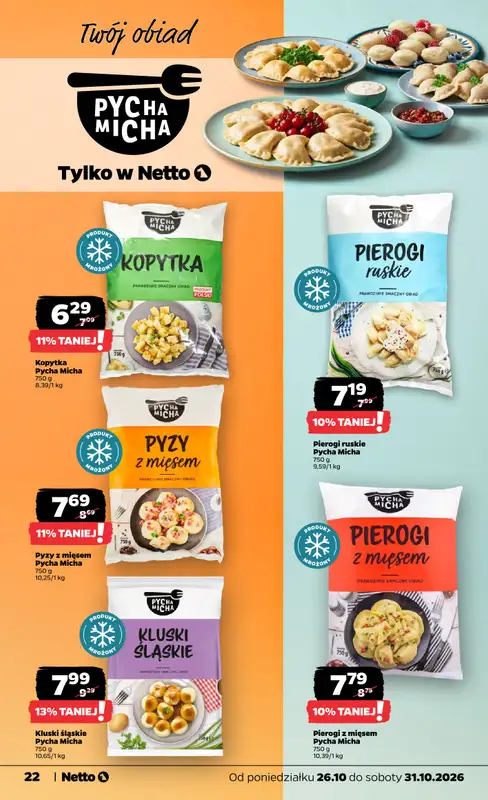 Netto - gazetka promocyjna Gazetka Spożywcza od poniedziałku 26.10 do soboty 31.10 - strona 22