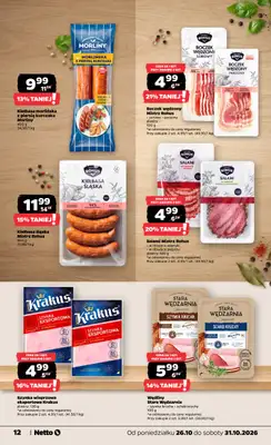 Netto - gazetka promocyjna Gazetka Spożywcza od poniedziałku 26.10 do soboty 31.10 - strona 12