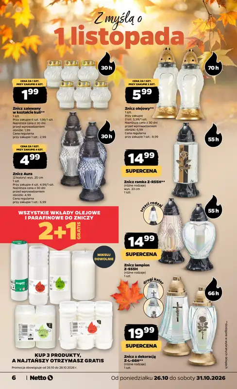 Netto - gazetka promocyjna Gazetka Spożywcza od poniedziałku 26.10 do soboty 31.10 - strona 6
