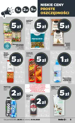Netto - gazetka promocyjna Gazetka Spożywcza od poniedziałku 26.10 do soboty 31.10 - strona 5