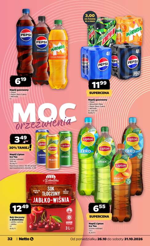 Netto - gazetka promocyjna Gazetka Spożywcza od poniedziałku 26.10 do soboty 31.10 - strona 32