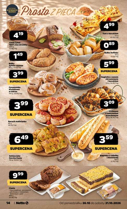 Netto - gazetka promocyjna Gazetka Spożywcza od poniedziałku 26.10 do soboty 31.10 - strona 14