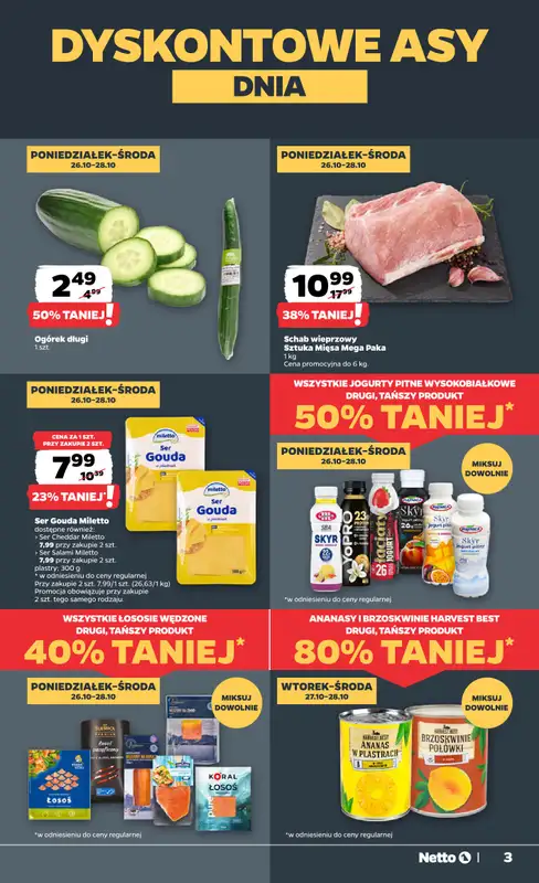 Netto - gazetka promocyjna Gazetka Spożywcza od poniedziałku 26.10 do soboty 31.10 - strona 3