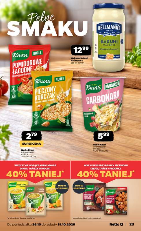 Netto - gazetka promocyjna Gazetka Spożywcza od poniedziałku 26.10 do soboty 31.10 - strona 23