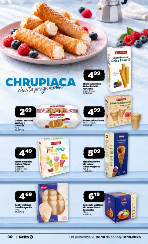 Netto - gazetka promocyjna Gazetka Spożywcza od poniedziałku 26.10 do soboty 31.10 - strona 30