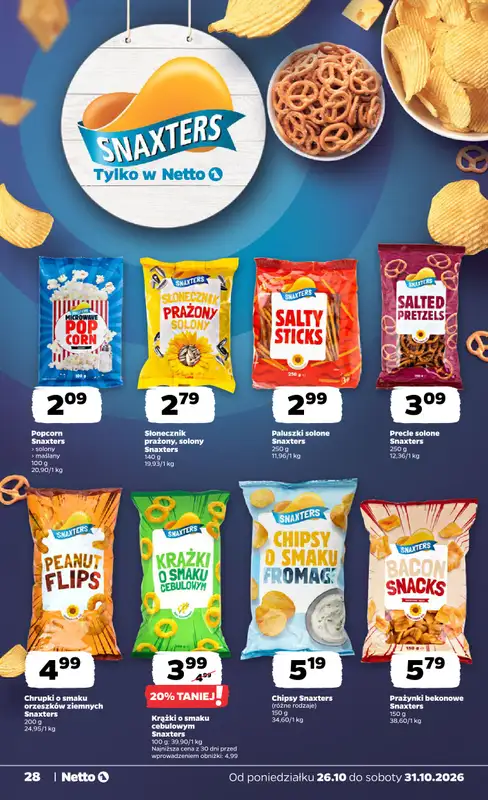 Netto - gazetka promocyjna Gazetka Spożywcza od poniedziałku 26.10 do soboty 31.10 - strona 28