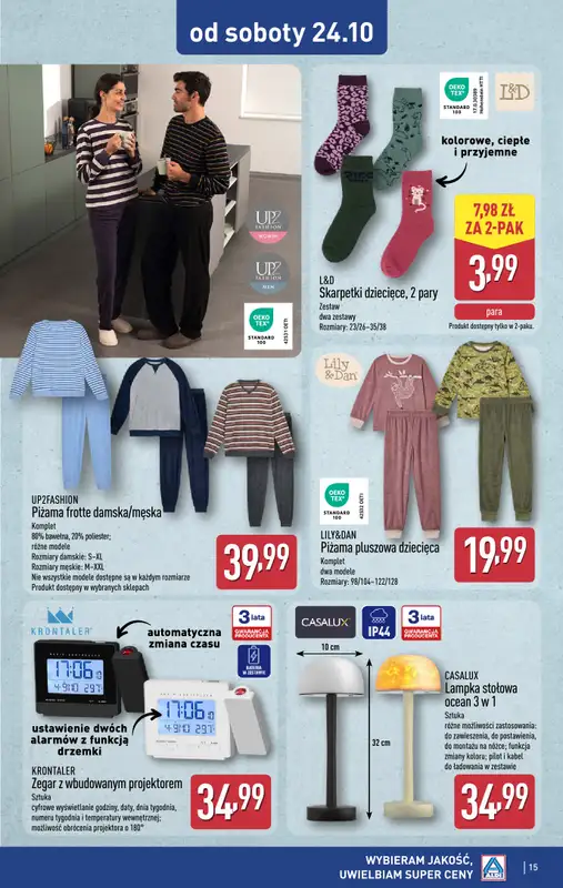 Aldi - gazetka promocyjna Jesienna odzież w super cenach! od środy 21.10 do soboty 24.10 - strona 15