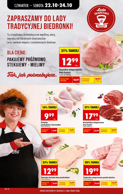 Biedronka - gazetka promocyjna Od czwartku, Z ladą tradycyjną od czwartku 22.10 do środy 28.10 - strona 28