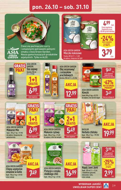 Aldi - gazetka promocyjna Pełny katalog! od poniedziałku 26.10 do soboty 31.10 - strona 21