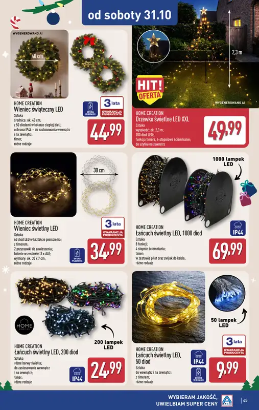 Aldi - gazetka promocyjna Pełny katalog! od poniedziałku 26.10 do soboty 31.10 - strona 45