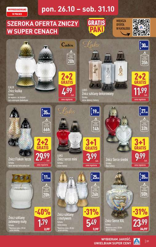 Aldi - gazetka promocyjna Pełny katalog! od poniedziałku 26.10 do soboty 31.10 - strona 31