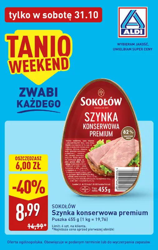 Aldi - gazetka promocyjna Najlepsze oferty na sobotę w Aldi! od soboty 31.10 do soboty 31.10 - strona 3